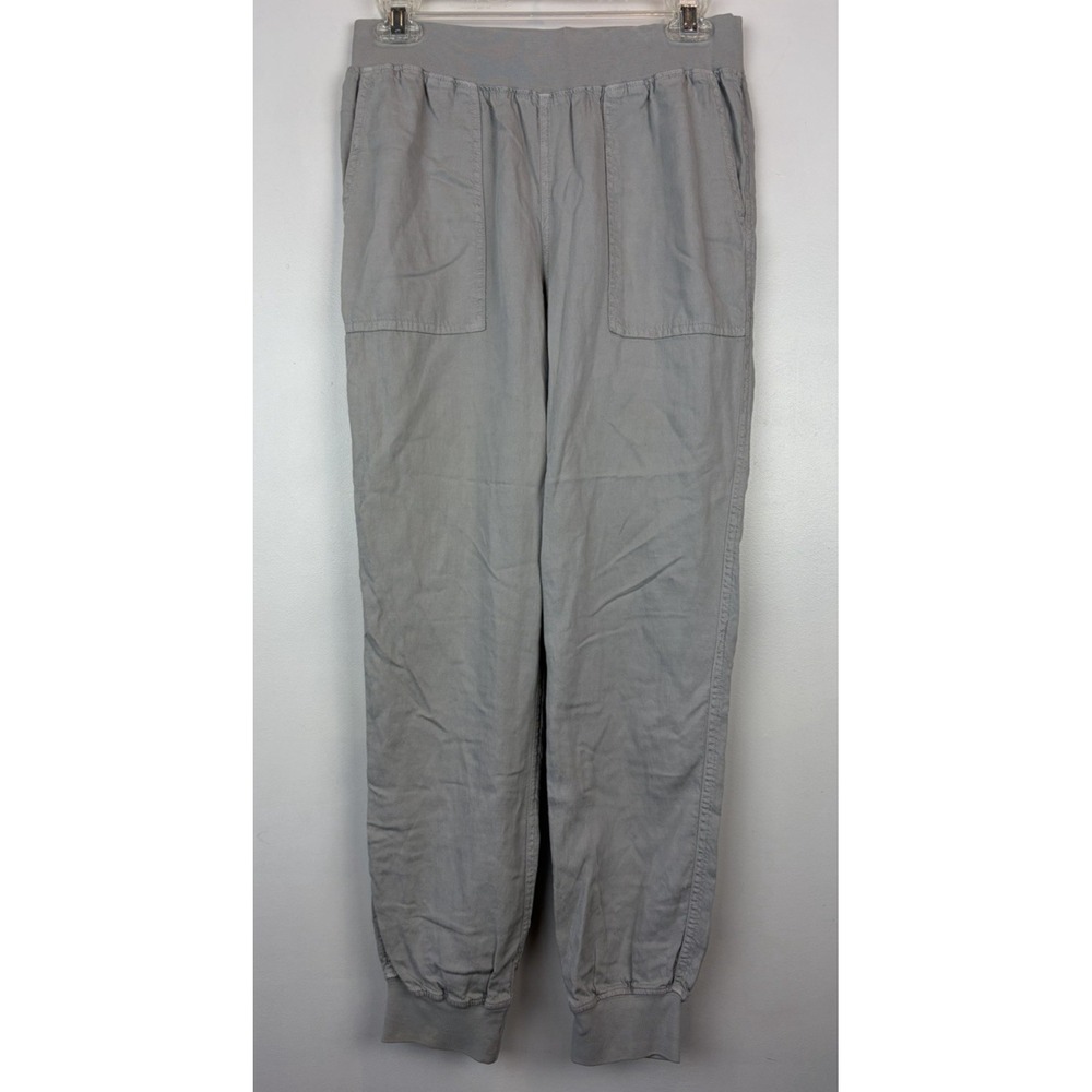 Faherty Pants Womens Small Gray Linen Tencel Blend Lightweight Jogger Casual